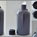 фото Бутылки узкогорлые, градуированные  LAMAPLAST 500 мл цвет серый