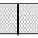 фото Ворота стандартные из сетки рабица Ширина 3,0м высота 1,8м