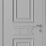 фото Влагостойкая дверь KAPELLI classic Лотос серый 7035