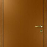 фото Влагостойкая дверь KAPELLI classic гладкая золотой дуб