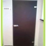 фото Стеклянная дверь для санитарного узла ДСС-1, стекло бронза матовое 600*2000