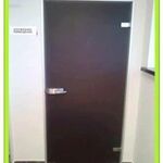 фото Стеклянная дверь для санитарного узла ДСС-1, стекло бронза матовое 700*2000