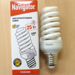 фото Лампа энергосберегающая Navigator 25/840 Е27