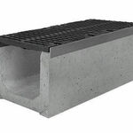 фото Лоток водоотводный бетонный DN100 с чугунной решеткой