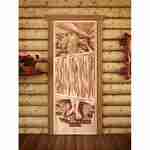 Фото №4 Дверь деревянная банная из липы