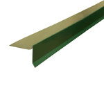 фото Планка торцевая полиэстер RAL 6005 зеленая, шт. (75*25*65*5 мм), Длина 2 м.