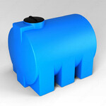 фото Емкость ЭВГ 3000 литров цилиндрическая горизонтальная, пластиковая Синий