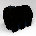 фото Емкость ЭВГ 3000 литров цилиндрическая горизонтальная, пластиковая Черный