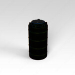 фото Емкость ЭВЛ-Т 200 литров цилиндрическая вертикальная, пластиковая Черный