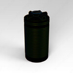 фото Емкость ЭВЛ-Т 1000 литров цилиндрическая вертикальная, пластиковая Черный