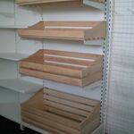 фото Ящики из дерева для металлического стеллажа (для складских стеллажей)