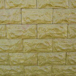 фото Фасадная плитка "Рваный камень" желтый