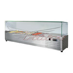 фото Настольная холодильная витрина ToppingBox НХВсп-6 с прямоугольным стеклом