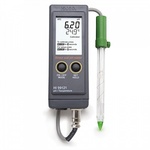 фото Портативный pH-метр "HANNA Instruments" влагозащищенный  для измерения в грунтах и анализа почв
