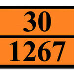 фото Оранжевая табличка опасный груз 30-1267 (нефть сырая)