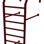 фото Лестница стеновая 3 м в комплекте с крепежом