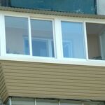 фото Остекление балкона с выносом наружу на 25 см