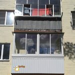 фото Остекление балкона: Фасад 3200, 2 бок.*900 (глухие) Высота 1600. П-образный