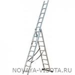 фото WT 3x9 - 3-х секционная алюминиевая лестница-стремянка