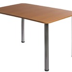 фото Стол обеденный 1200*800, верх пластик HPL. Обеденный стол для кафе, столовой, ресторана.