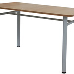 фото Стол обеденный 1200*800, верх пластик HPL,на металлическом каркасе. Обеденный стол для кафе,ресторана,столовой. Мебель для обеденных залов общепита
