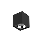 фото Светильник LED «ВАРТОН» DL-02 Cube накладной 100*110 12W 4000K 35° RAL9005 черный матовый