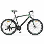 фото Горный (MTB) велосипед STELS Navigator 600 V 26 V020 антрацитовый/зеленый 18" рама