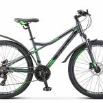 фото Горный (MTB) велосипед STELS Navigator 610D V 26 V010 серый/зеленый 14" рама