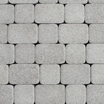 фото Тротуарная плитка Выбор Классико Гранит 40 мм 2 камня Белая