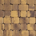 фото Тротуарная плитка Выбор Классико Гладкий Листопад, 40 мм 2 камня Янтарь