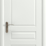 фото Дверь из массива межкомнатная белая