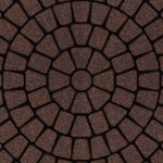 фото Тротуарная плитка Выбор Классико Гранит 60 мм 3 камня круговая Коричневая
