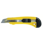 фото Нож Бибер c выдвижным сегментированным лезвием, пластмассовый усиленный 18мм, арт. 50114