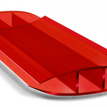 фото Соединительный профиль из поликарбоната HP Красный 6000*4-6 мм