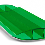фото Соединительный профиль из поликарбоната HP Зеленый 6000*10 мм