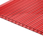 фото Сотовый поликарбонат КИВИ Красный 4 мм (2,1*6 м)