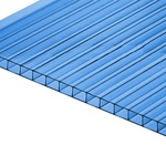 фото Сотовый поликарбонат ПОЛИГАЛЬ ПРАКТИЧНЫЙ Голубой 8 мм (2,1*6 м)