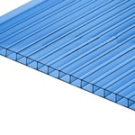 фото Сотовый поликарбонат ПОЛИГАЛЬ ПРАКТИЧНЫЙ Голубой 10 мм (2,1*6 м)