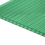 фото Сотовый поликарбонат CARBOGLASS Премиум Зеленый 8 мм (2,1*6 м)