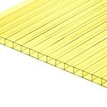 фото Сотовый поликарбонат CARBOGLASS Кристалл Желтый 4 мм (2,1*12 м)
