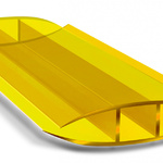 фото Соединительный профиль из поликарбоната HP Желтый 6000*10 мм