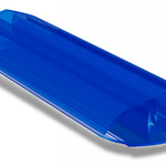 фото Соединительный профиль из поликарбоната HCP Крышка + База Синий 6000*6-10 мм