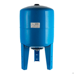 фото Расширительный бак для водоснабжения, горизонтальный 80 л. STOUT (цвет сини