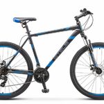 фото Горный (MTB) велосипед STELS Navigator 700 MD 27.5 V020 серый/синий 17,5" рама