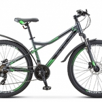 фото Горный (MTB) велосипед STELS Navigator 610D V 26 V010 серый/зеленый 16" рама