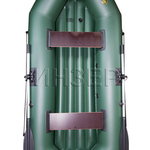 фото Двухместная надувная гребная лодка Уфимка-Инзер-2(280)  НД (надувное дно) зеленая