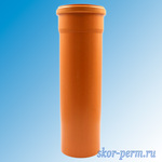 Фото №4 Труба полипропиленовая ПП 200х2000 мм, канализационная наружная, оранжевая