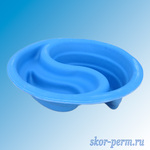 фото Чаша для пруда пластиковая 60 литров синяя
