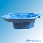 Фото №4 Чаша для пруда пластиковая 500 литров синяя