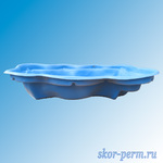 Фото №4 Чаша для пруда пластиковая 1400 литров синяя